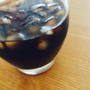 氷が溶けても、薄くならない　アイスコーヒー